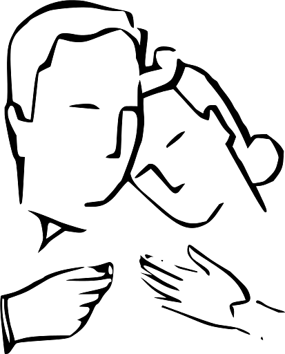 Woman Resting Her Head on a Man's Shoulder