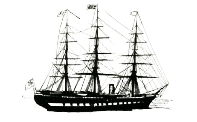 The SS Great Britain Luxury Ship Illustration