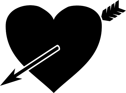 Love Arrow Piercing Through Heart