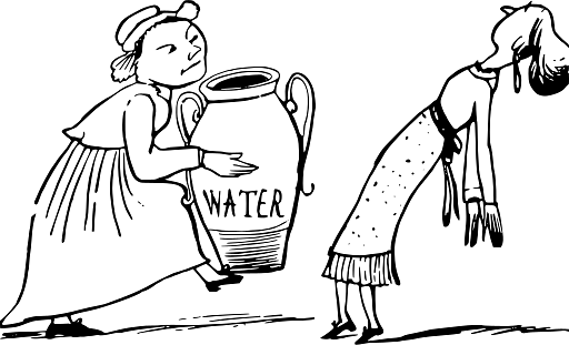 Edward Lear Drawing Water for the Fainting Lady