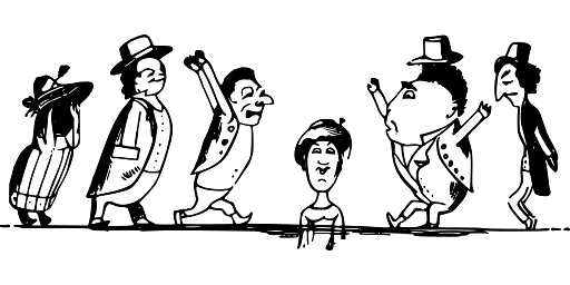 Edward Lear Drawing Strange People