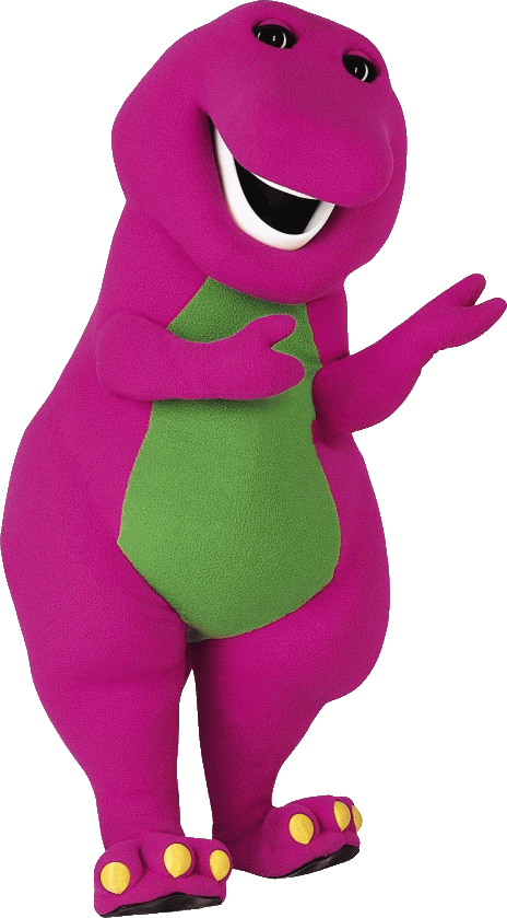 Barney Mascot Standing