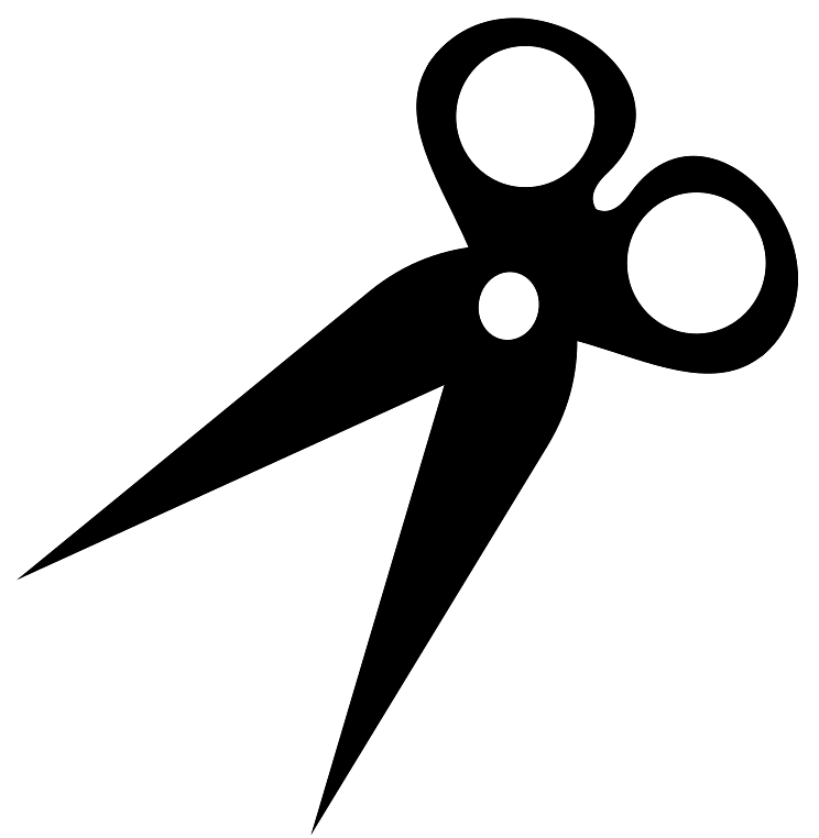 Silhouette of scissors