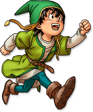 Dragon Quest (Dragon Warrior) character Auster running