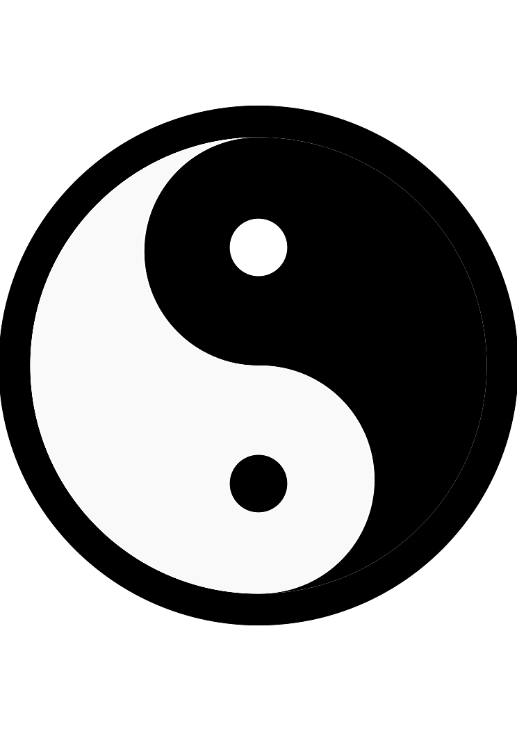 Yin Yang Classic Black and White Symbol