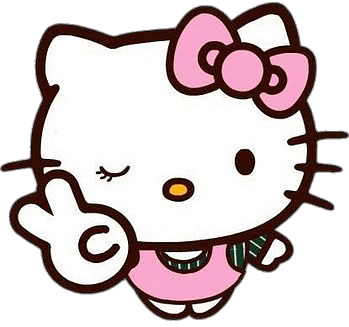 Hello Kitty Peace Sign