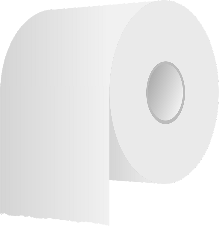 White Toilet Roll Clipart