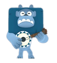 Grami's Circus Show Nemo the Lion on banjo