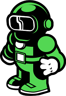 Astronaut in Green Suit