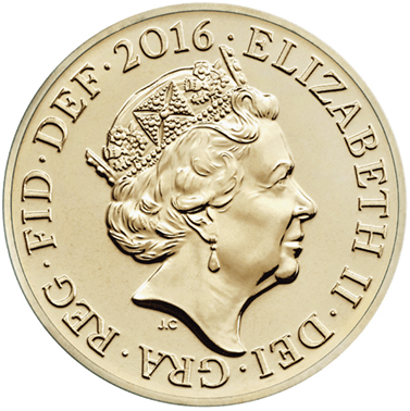 One Pound Coin Elizabeth Queen