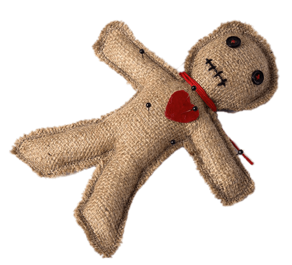 Voodoo Doll With Red Heart