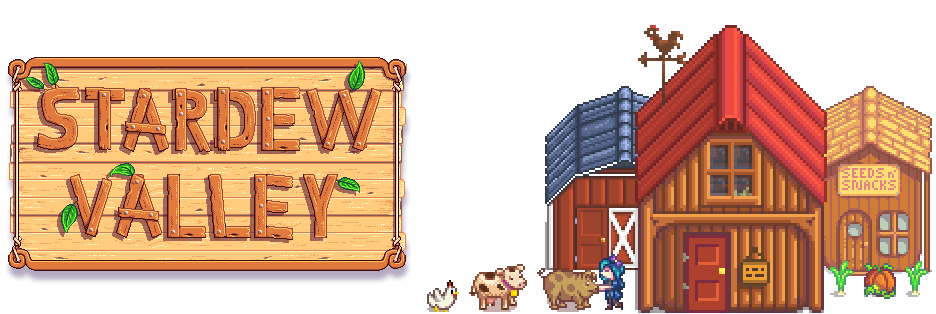Stardew Valley Sign and Farm