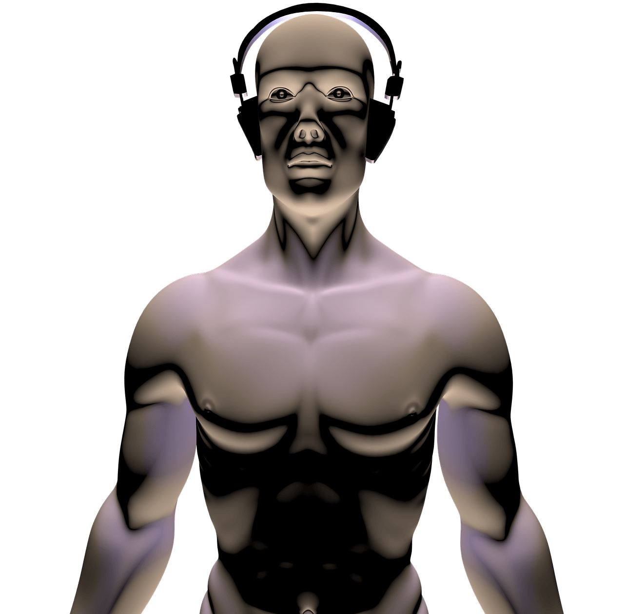 Robot With Earphones