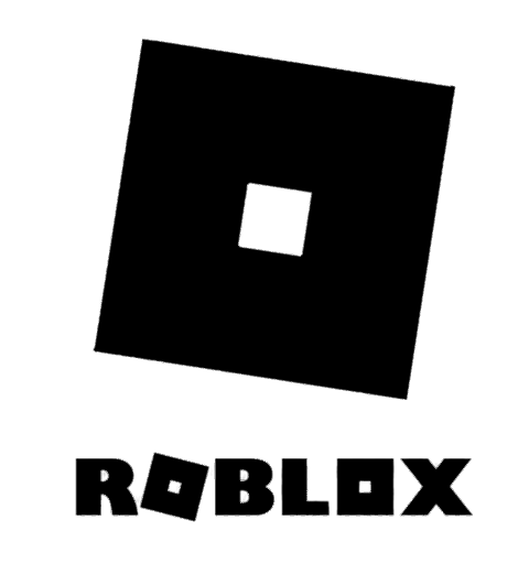 Roblox full logo black