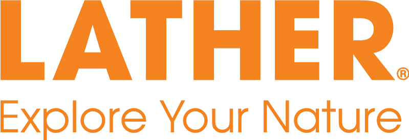 Lather logo and slogan