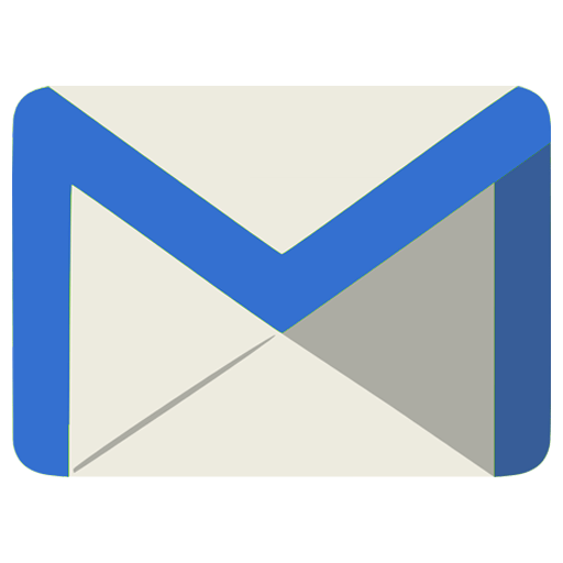Email Icon Grey Blue Envelope