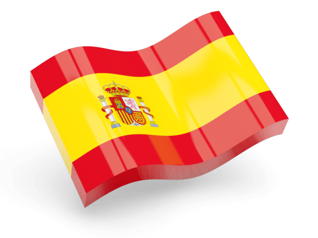 Spain Flag Icon Wave