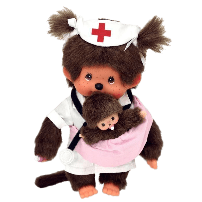 Monchhichi Nurse and Baby