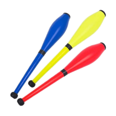 Coloured Juggling Clubs