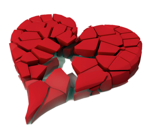 Fragmented Broken Heart