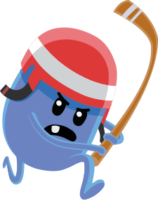 Ruckus Playing Hockey