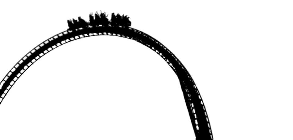 Rollercoaster Black and White