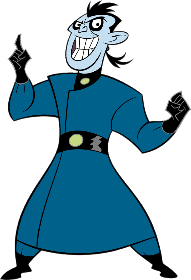 Kim Possible Villain Dr. Drakken Grinning