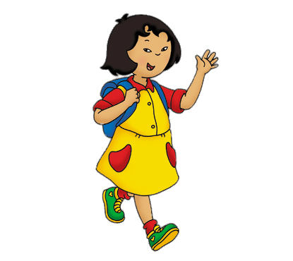 Caillou's Friends Sarah Walking To School