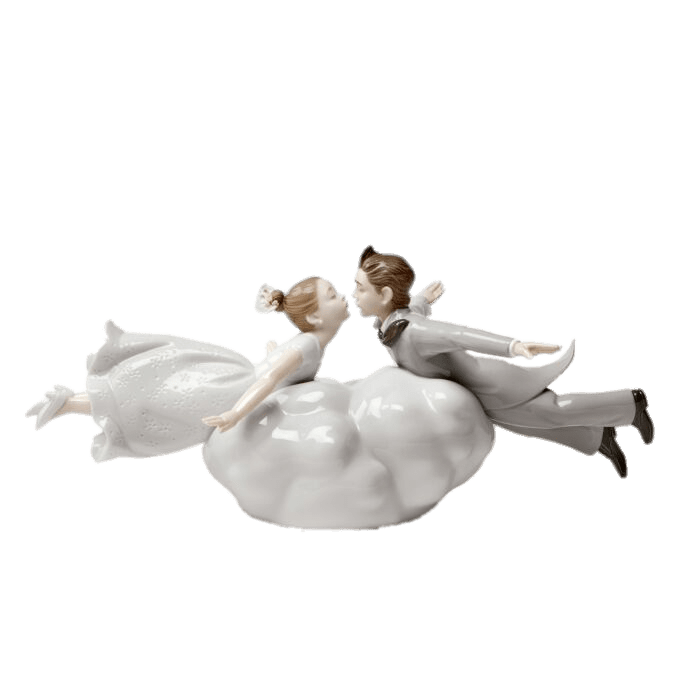 Flying Bride and Groom Wedding Figurines