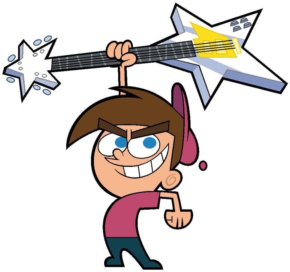 The Fairly OddParents Timmy Turner Holding Up Guitar