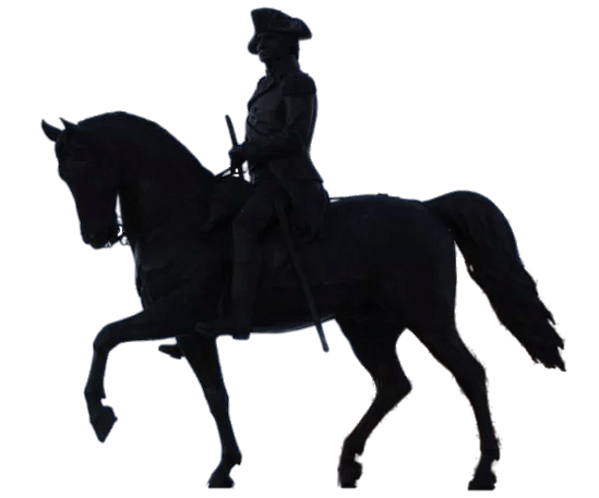 War Horse with General Silhouette