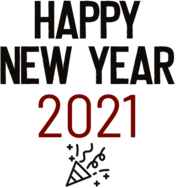 Happy New Year 2021 Party Icon