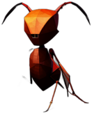 Leafcutter Ant, Children'S Cartoon Animation Style -  Full Body, Single View, No Shadow