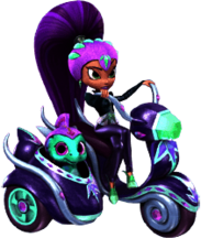 Shimmer and Shine Zeta on Motorcycle