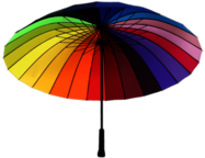 Parasol Rainbow Colours