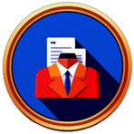 News & Magazines, Minimalist App Icon - Circle Icon Bevel Border