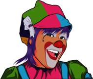 Female Clown with Big Smile