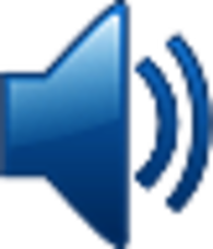 Blue Volume icon Level 2