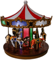 Wooden Toy Merry Go Round