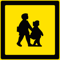 School Bus Warning Sign (UK)