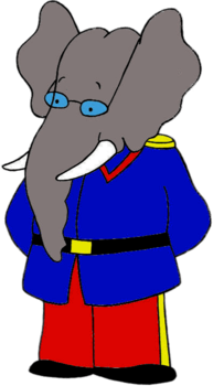 Babar Character Cornelius the Prime Minister