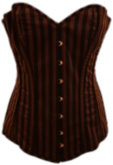 Brown Striped Corset