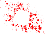 Large Red Paintball Splatter