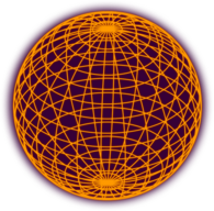 Purple and Yellow Wire Globe