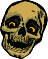 Smiling Cartoon Skull