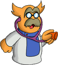 Kirby Doctor Yabui Using A Stethoscope