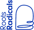 Roots Radicals logo blue