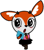 Aggretsuko Character Tsunoda the Gazelle Holding File