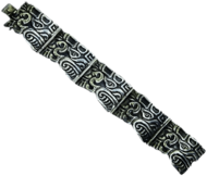 Quetzalcoatl silver bracelet