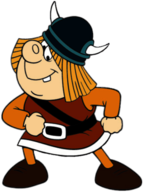 Vic the Viking Character Snorre Laughing